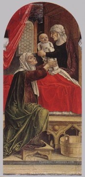 La naissance de Marie Bartolomeo Vivarini Peinture à l'huile